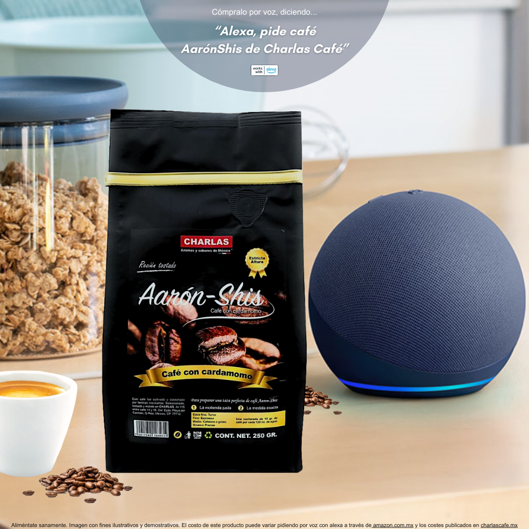 Café AarónShis® / Café con Cardamomo y Especias 250 grs. - Charlas Café®