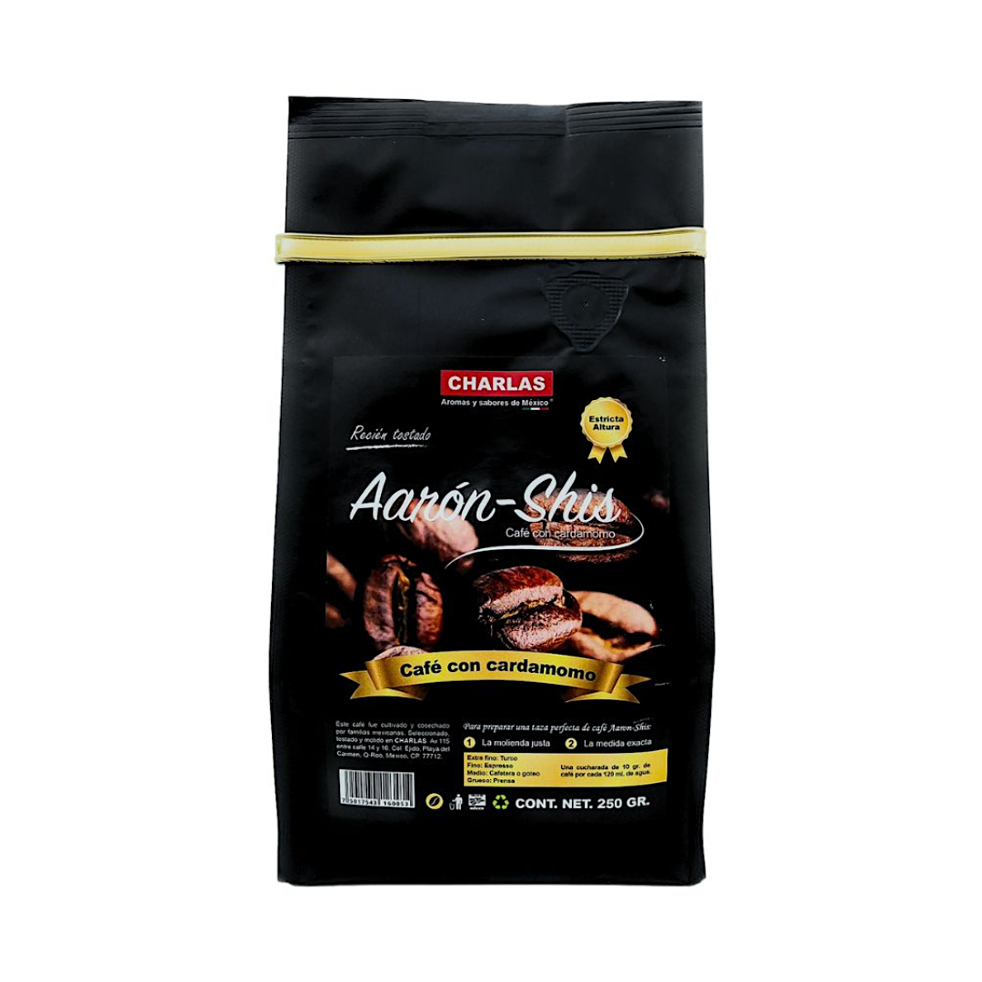 Café AarónShis® / Café con Cardamomo y Especias 250 grs. - Charlas Café®