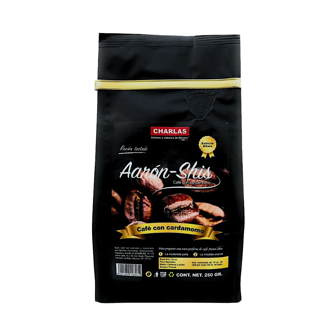 Café AarónShis® Café con Cardamomo y Especias 250 grs.