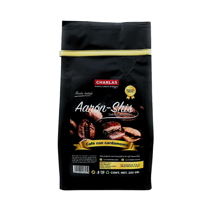 Café AarónShis® Café con Cardamomo y Especias 250 grs.