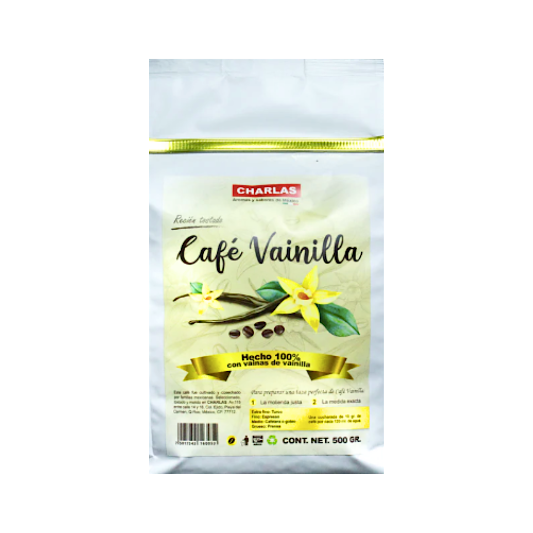 Café Vainilla Con Vaina de Vainilla 100% natural 500 grs.