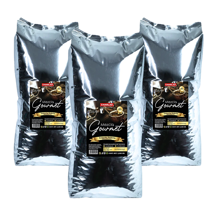 SET l 3 Bolsas de 2kg. Mezcla Gourmet. - Charlas Café®