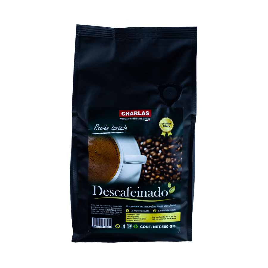 Café Descafeinado Veracruz/500 grs. - Charlas Café®